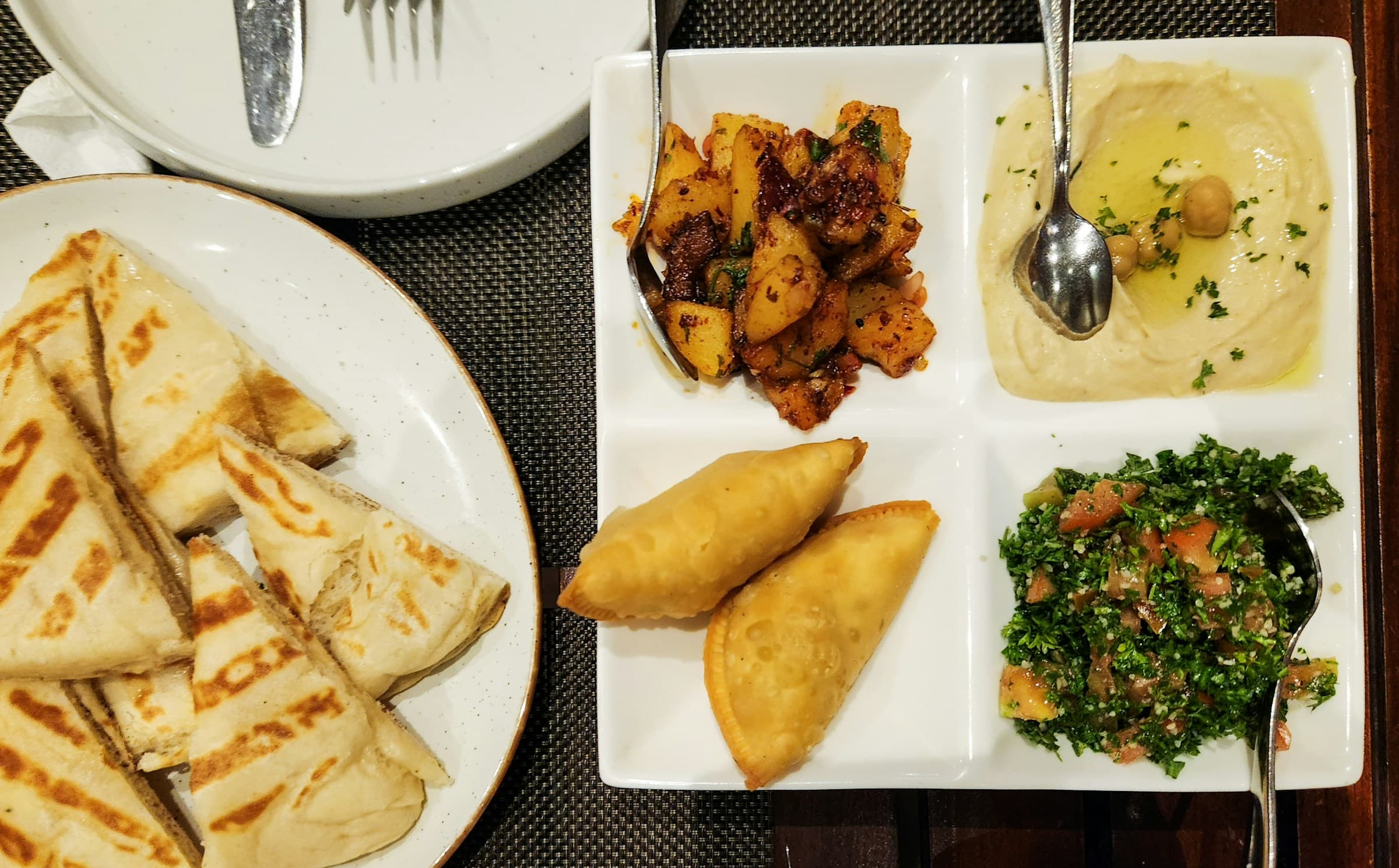 Five tables in Haifa right now
